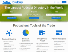Tablet Screenshot of blubrry.com